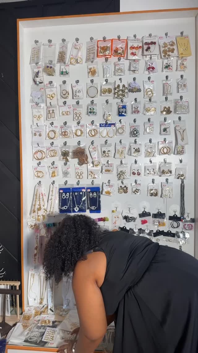 Jewellery wall at Shakara
