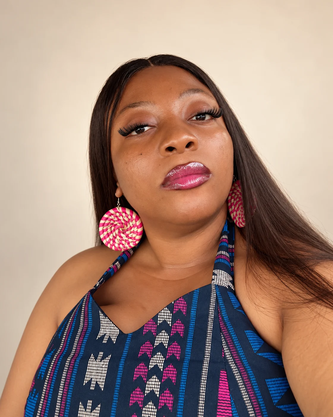 Editorial portrait of Amara, founder of Amy's Glow